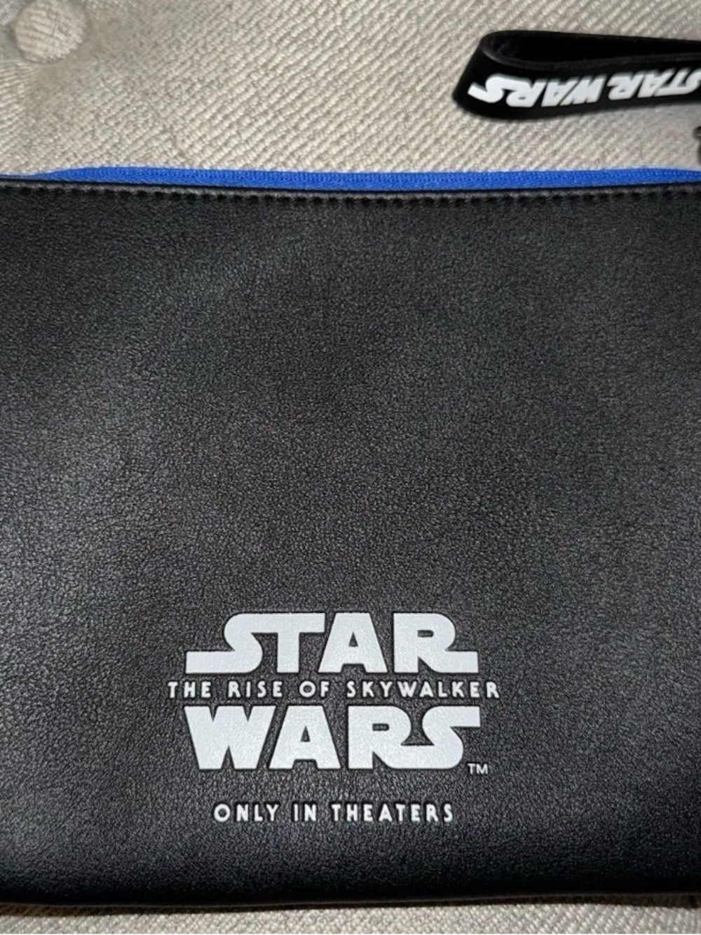 Star Wars Black Toiletry Pouch with Blue Trim